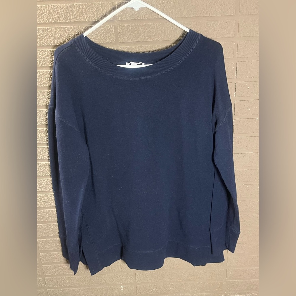 Talbots Dark Blue Knit Top (soft)